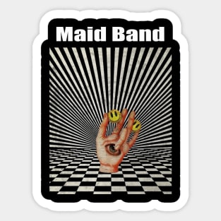 Illuminati Hand Of Maid Band Sticker